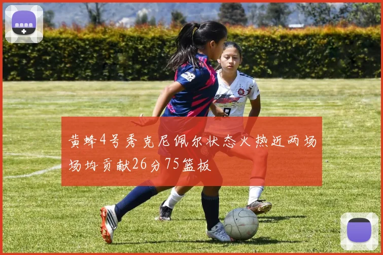 黄蜂4号秀克尼佩尔状态火热近两场场均贡献26分75篮板